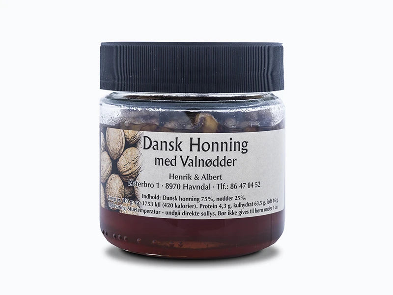 Dansk Honning med Valnødder