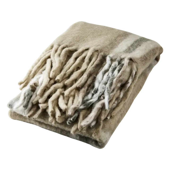 FRASSE Tæppe, Beige/grå/grøn