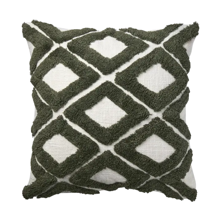 FLORIAN Pude m fyld, Grøn/elfenben