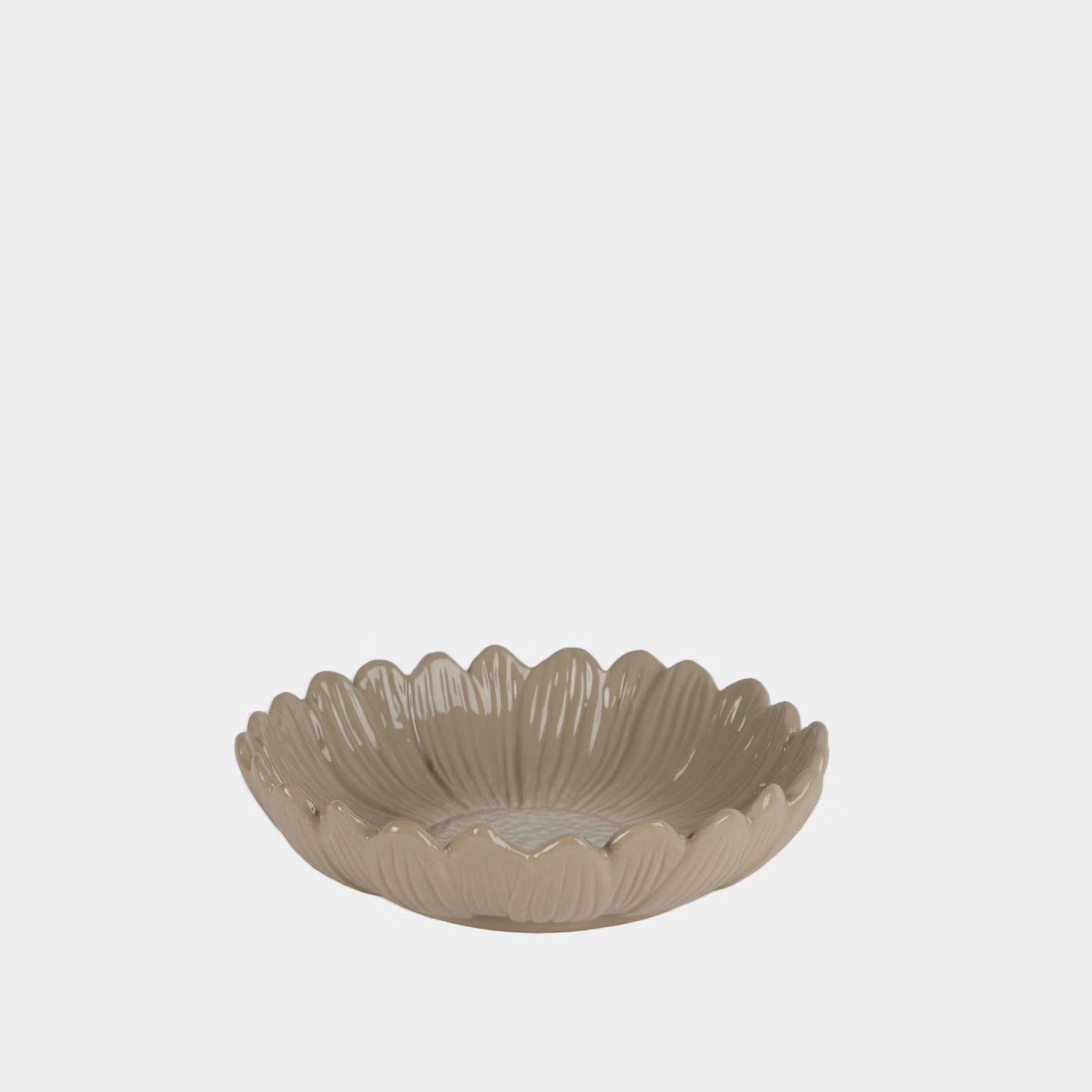 Dyb tallerken Beige small - Dagny