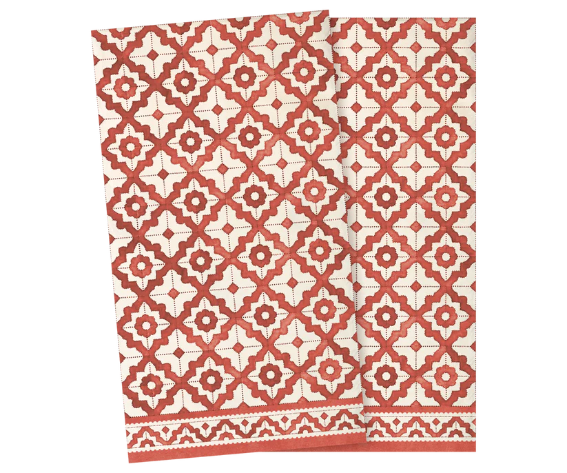 Servietter, Mosaik Small - Rød