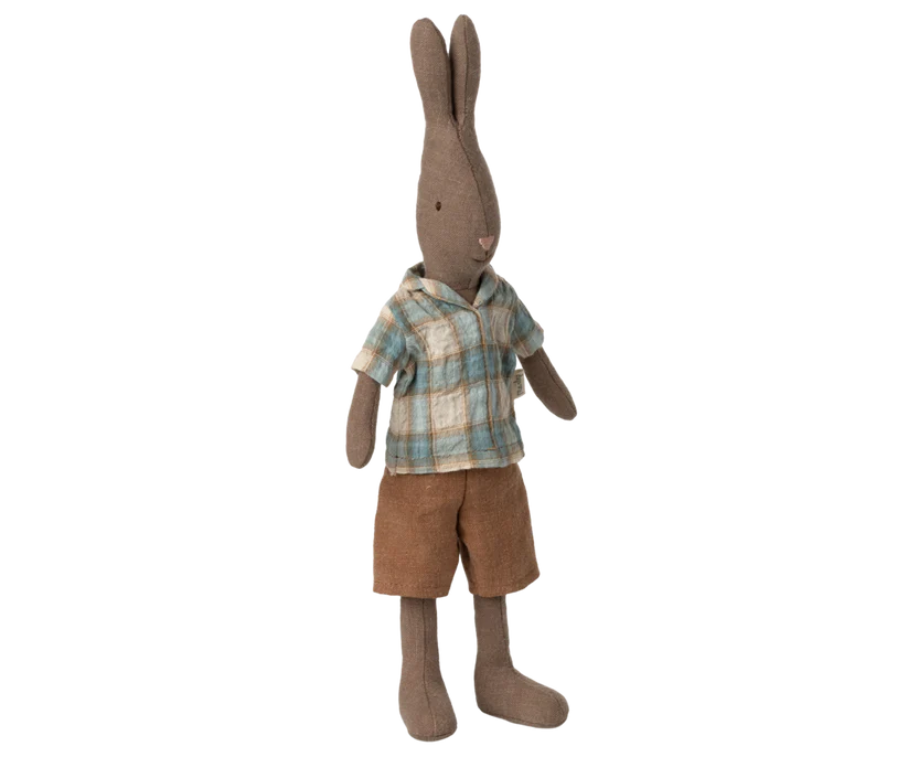 Hare størrelse 2, Brun - Bluse og shorts