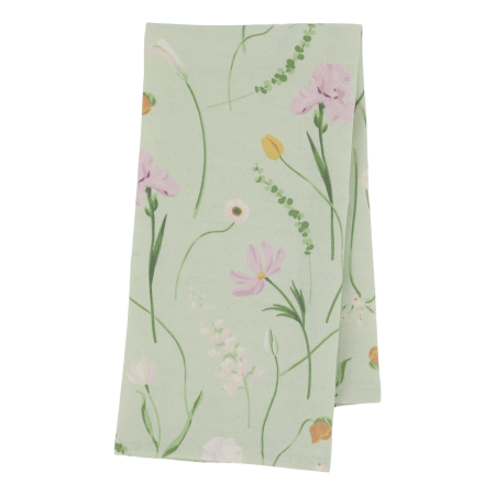 Aix Viskestykke m. blomster