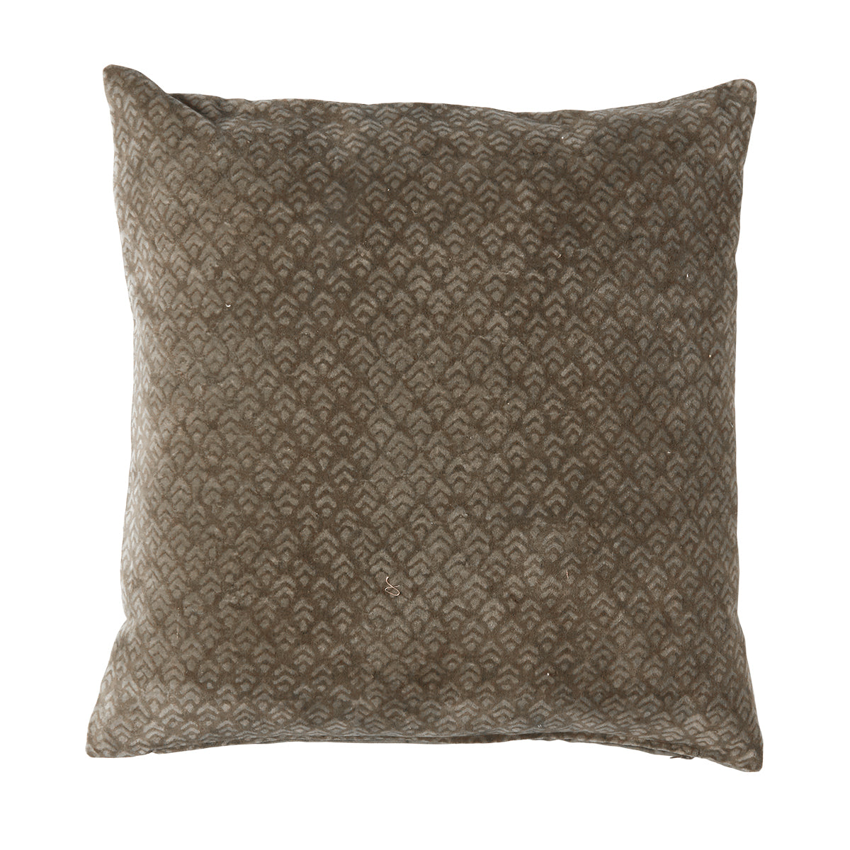 Pude m/fyld 50x50cm velour/bom