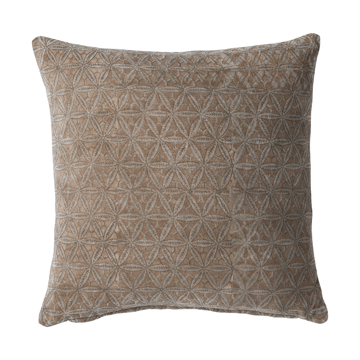 Pude m/fyld 50x50cm bomuld/velour , Grey