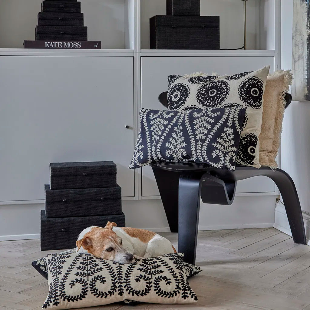 Pude m/fyld 30x50cm bomuld