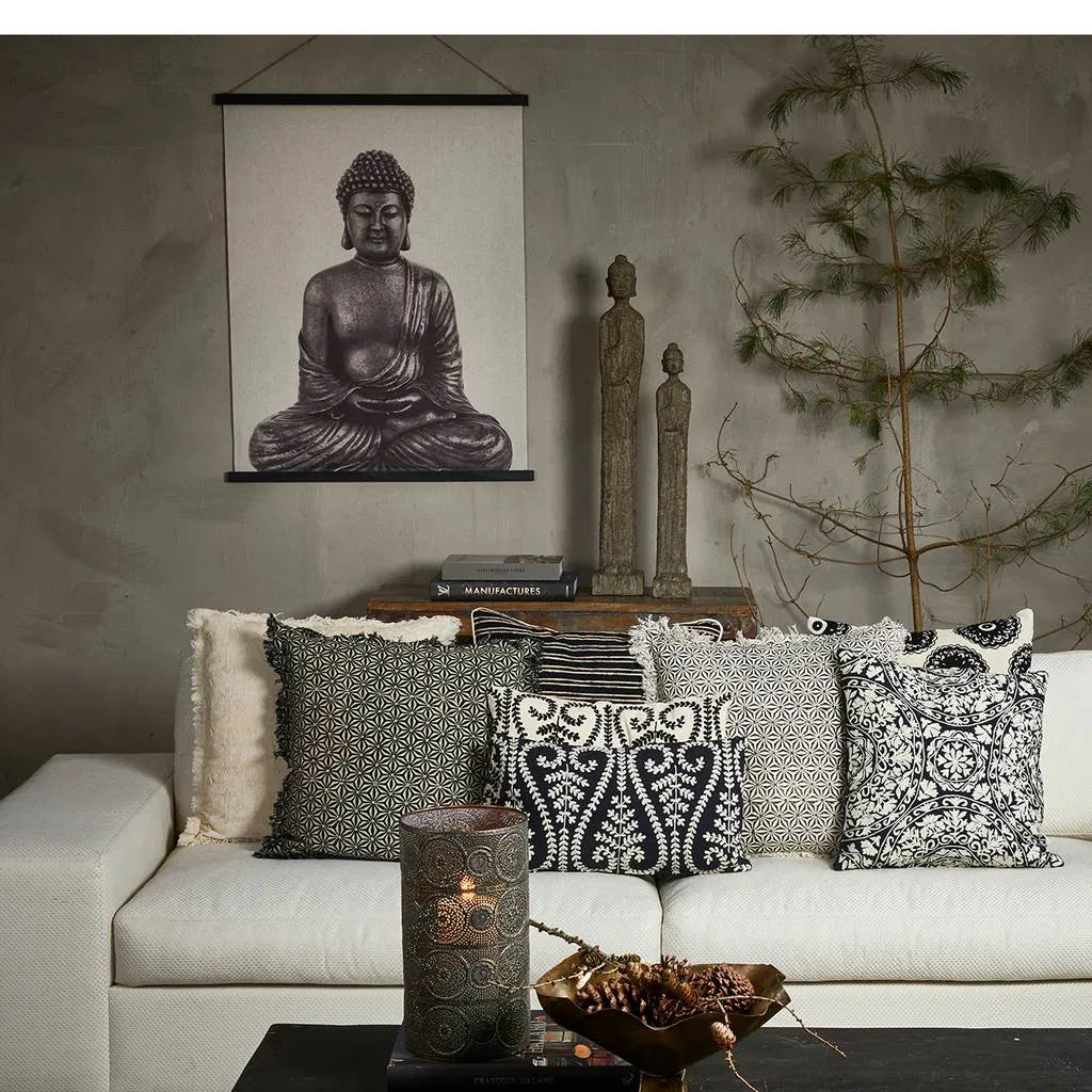 Pude m/fyld 30x50cm bomuld