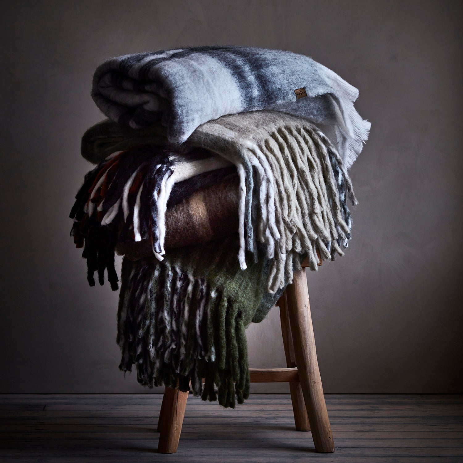 FRASSE Tæppe, Beige/grå/grøn