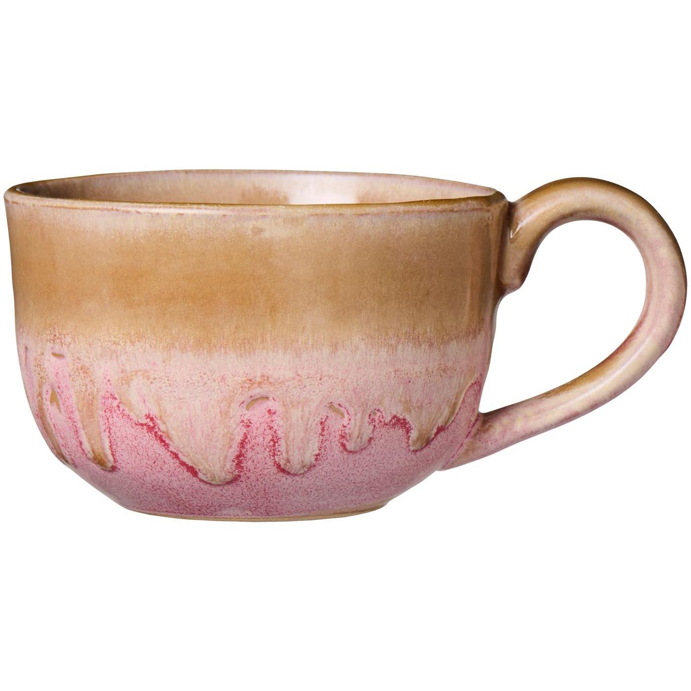 Krus m/hank Trosa lysebrun og sart rosa