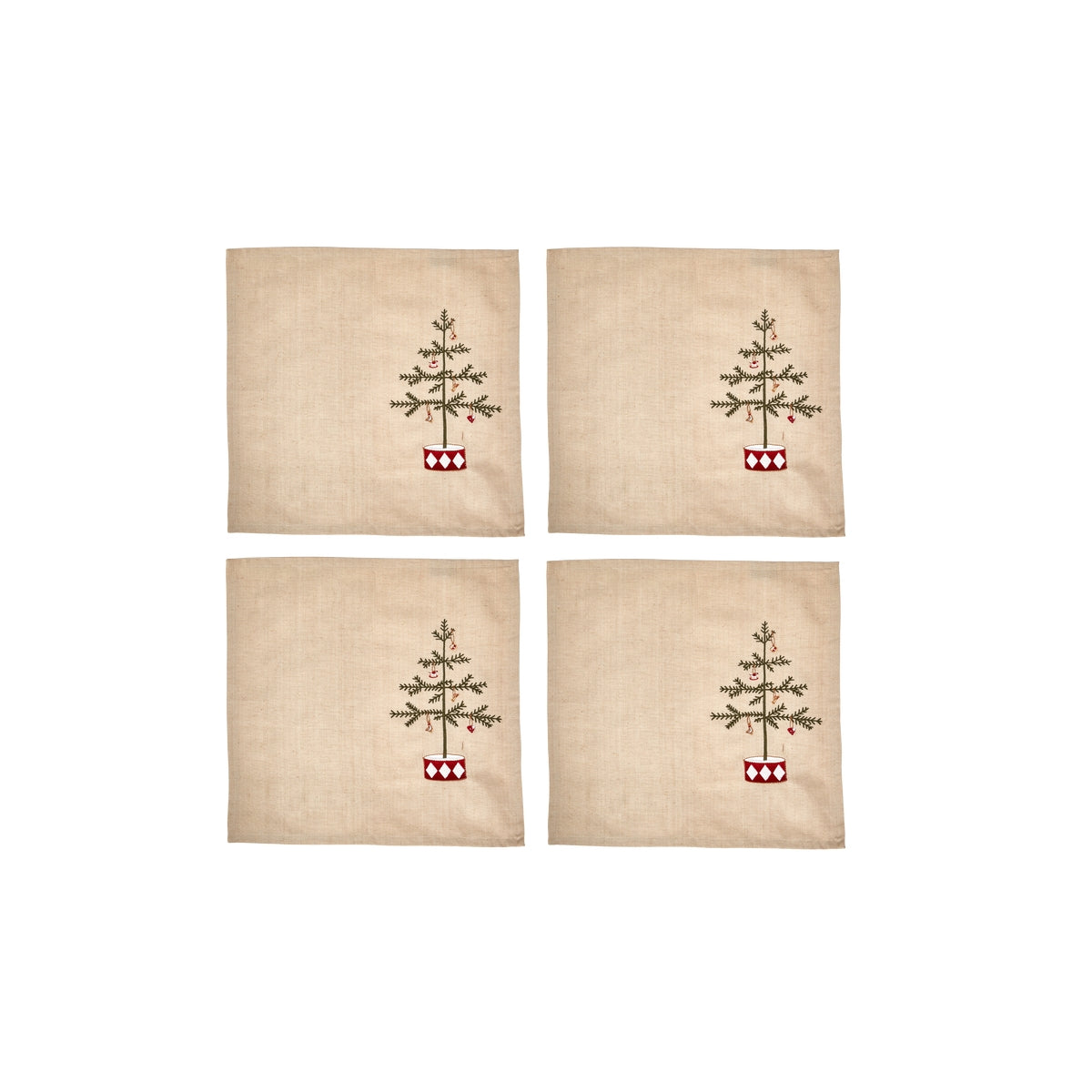 Mundserviet m. broderi