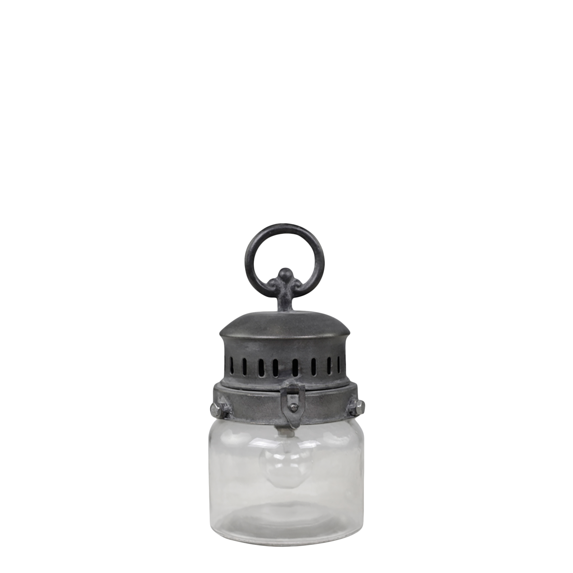 Fransk Staldlanterne inkl. pære & timer