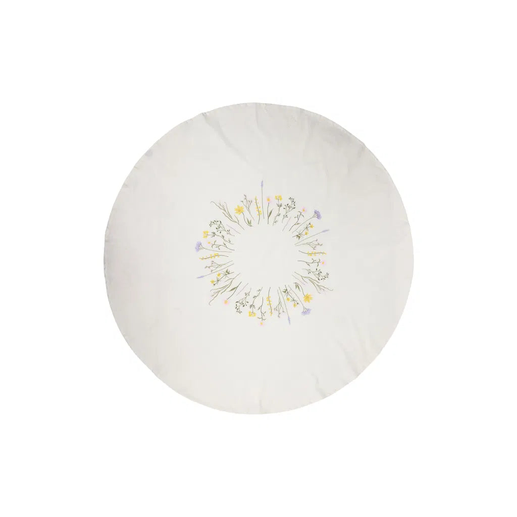 Dug m/broderi - Blomst