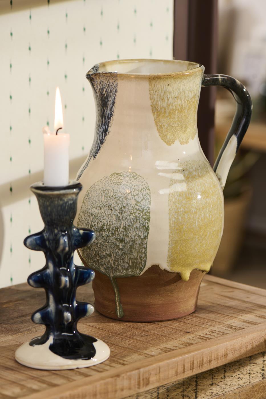 Vase m/hank rustik multifarvet Avignon