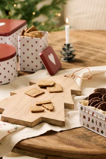 Dåse m/hjerter firkantet