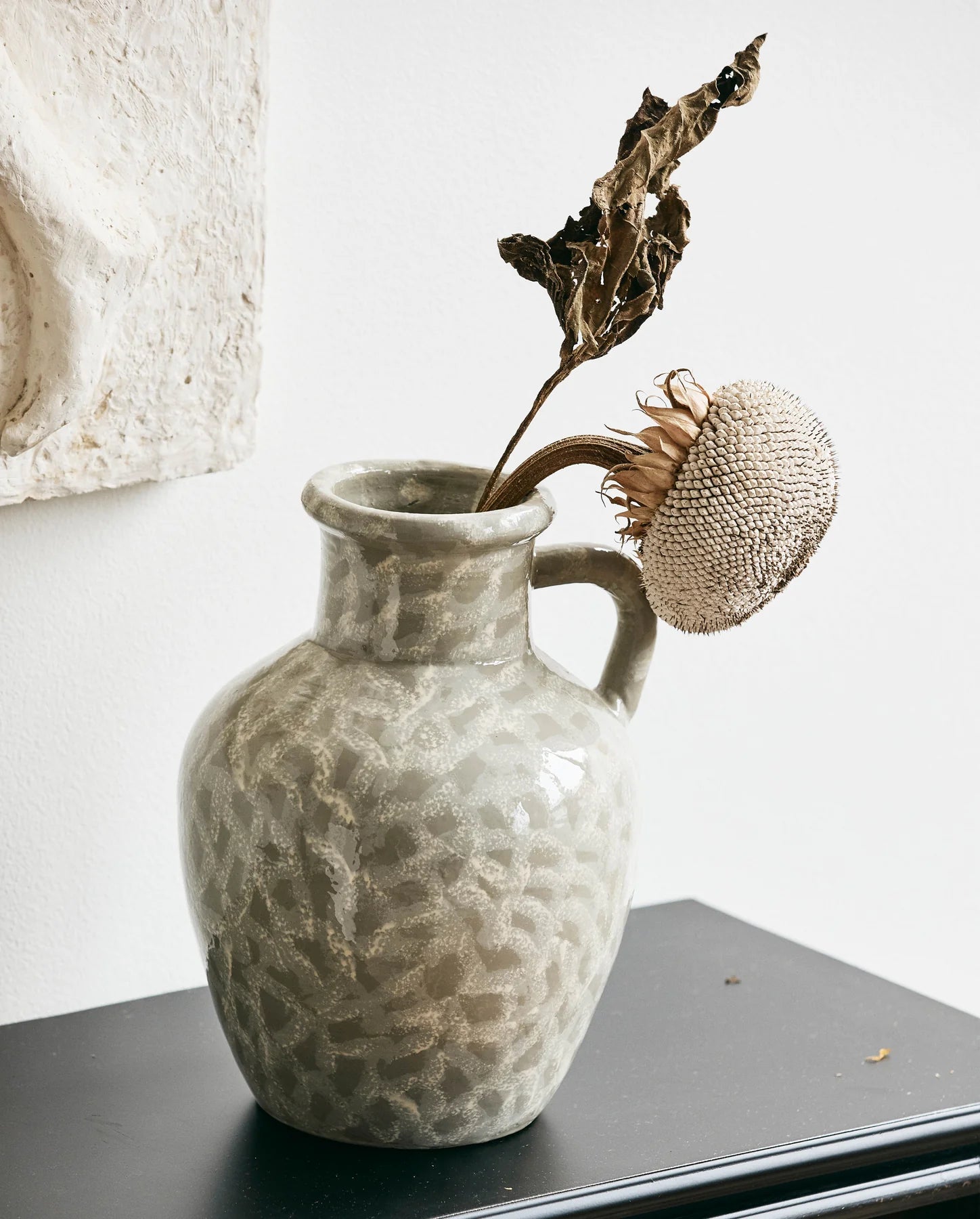 BATAM vase, glaseret - grå
