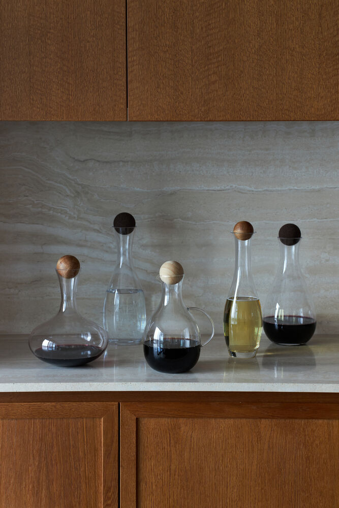Sagaform- Nature wine carafe with oak stopper