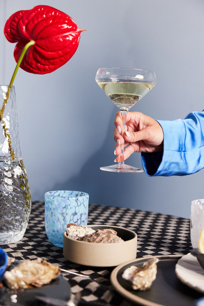 Byon- Glass Messy blue