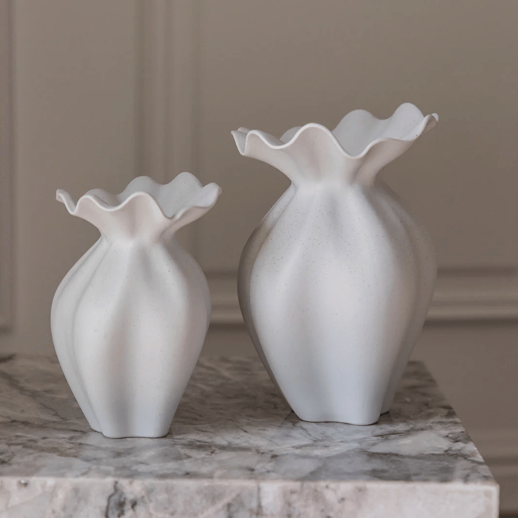 Nellie Vase - Off White Small