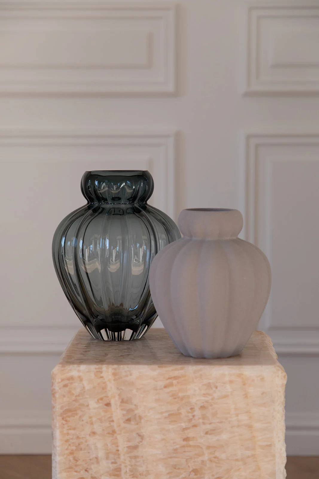 Audrey Vase - Petrol blue Medium