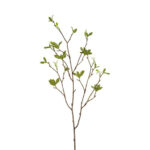 Gren med grønne blade H 75 cm