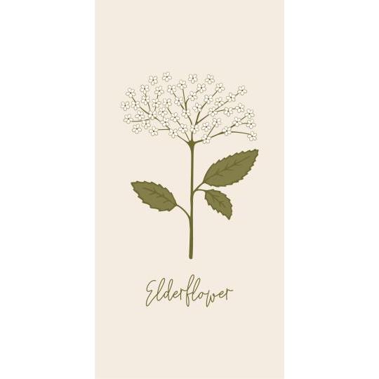 Serviet Elderflower 16 stk pr pakke