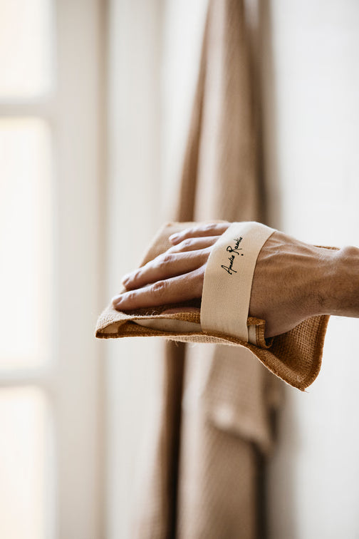 Jute soap glove