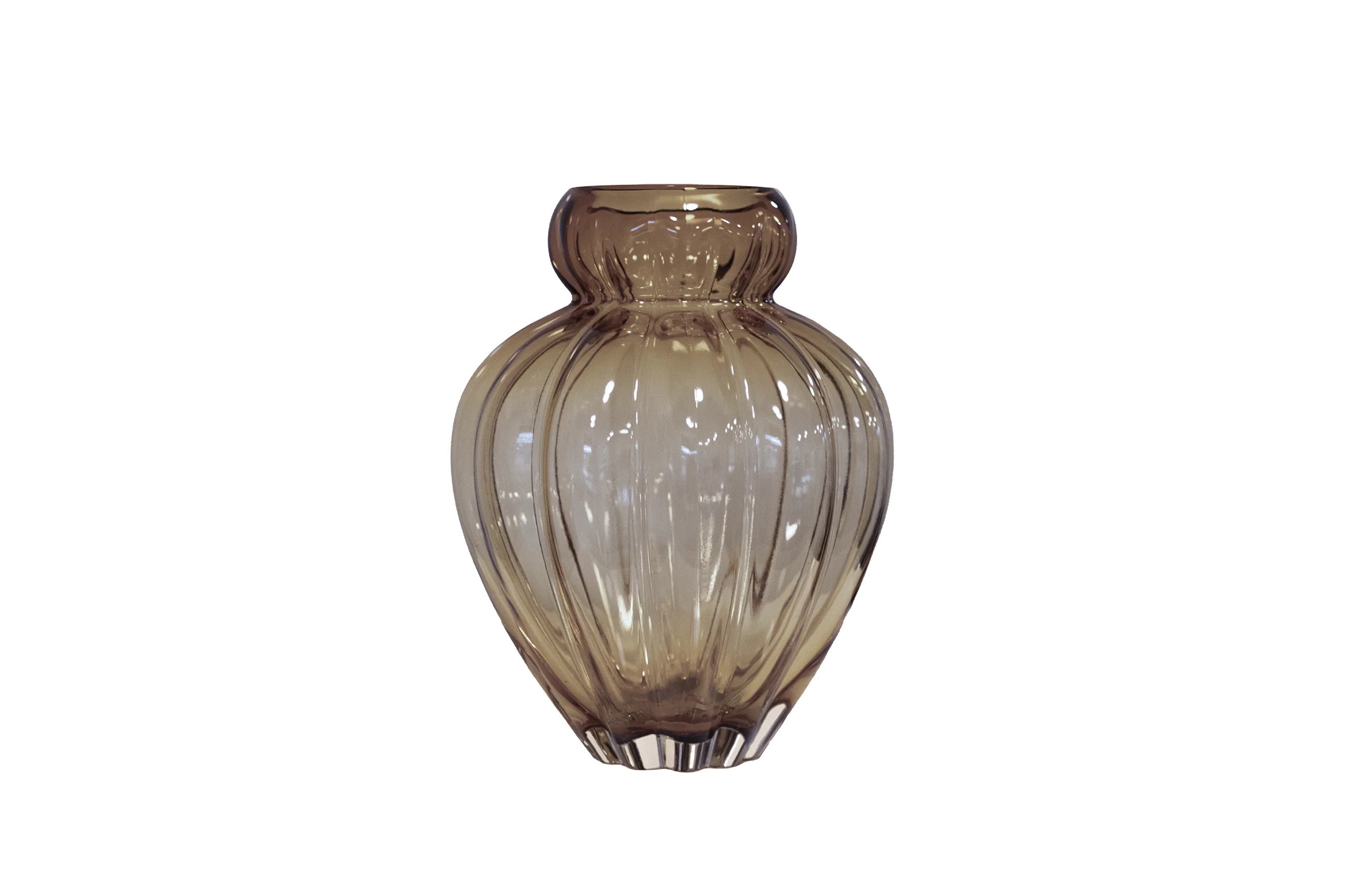 Audrey Vase - Smokey brown Medium