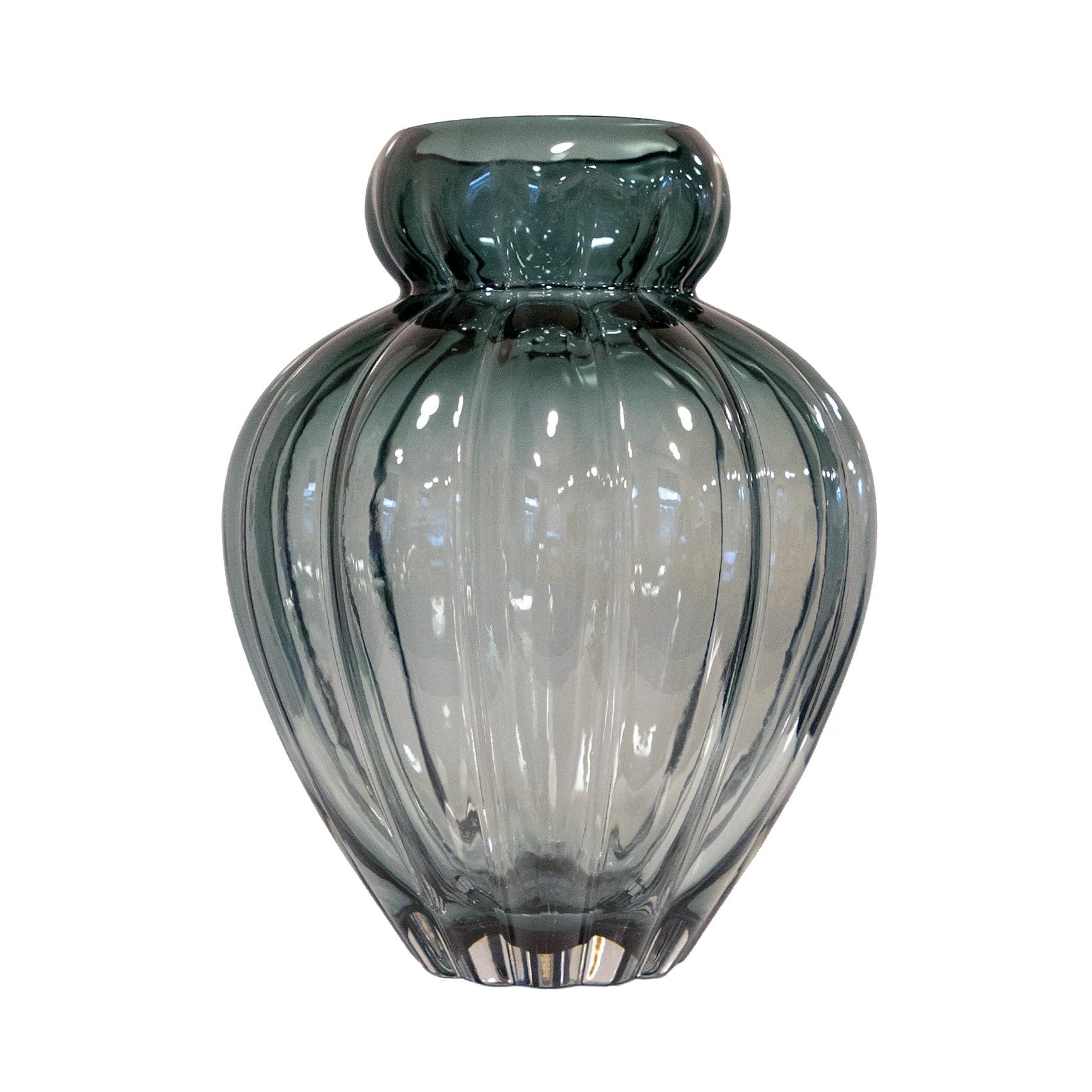 Audrey Vase - Petrol blue Small