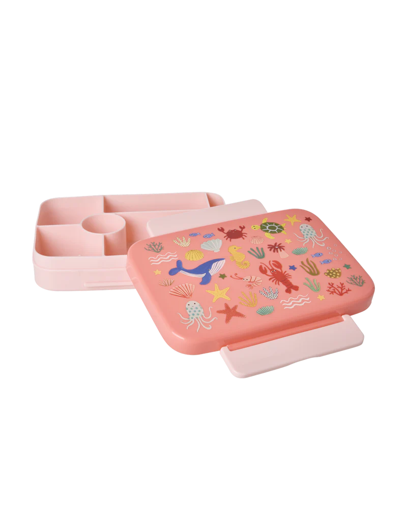 Plastik Madkasse koral Ocean Print