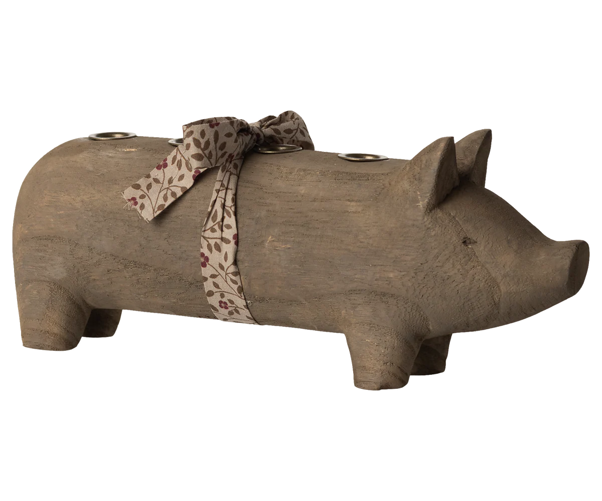 Trælysestage, Gris, Advent - Natur