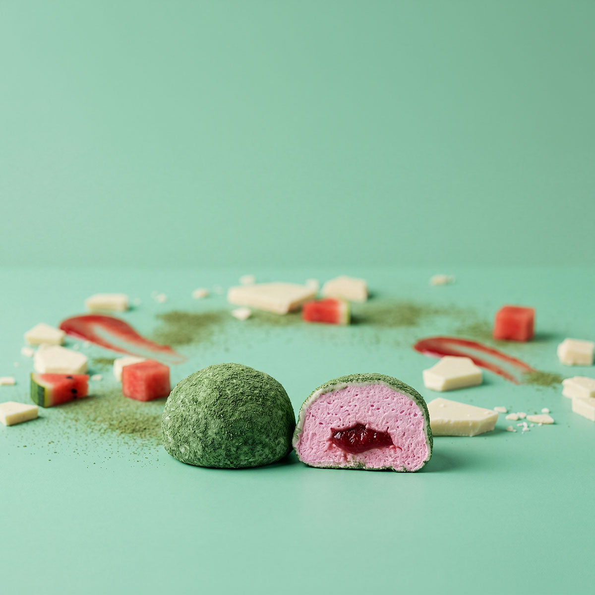 Strawberry Filled Mallows – skumfiduser med jordbær, hvid chokolade & vandmelon – 5 stk.