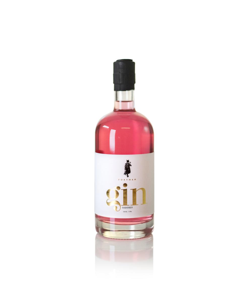 FOXYMAN Gin med Rabarber 500 ml.