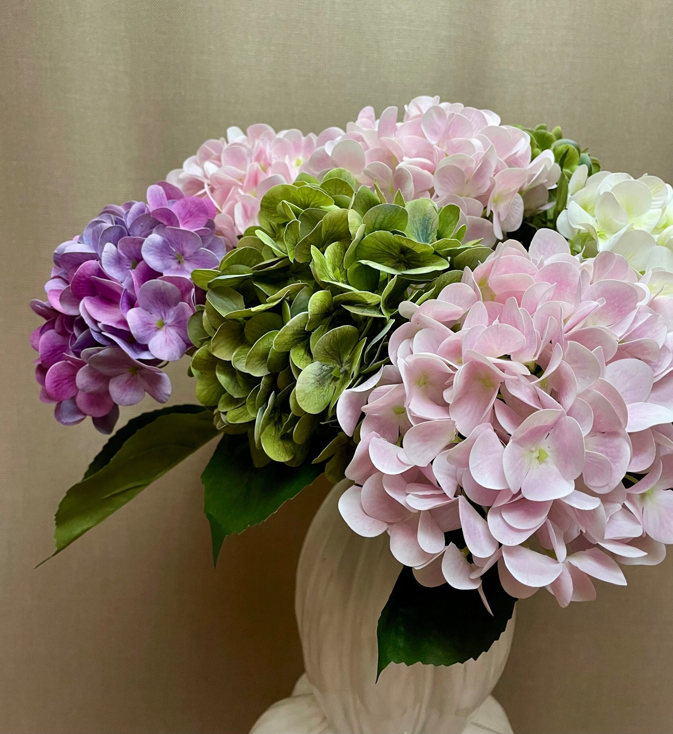 Hortensia lys rosa h 65 cm