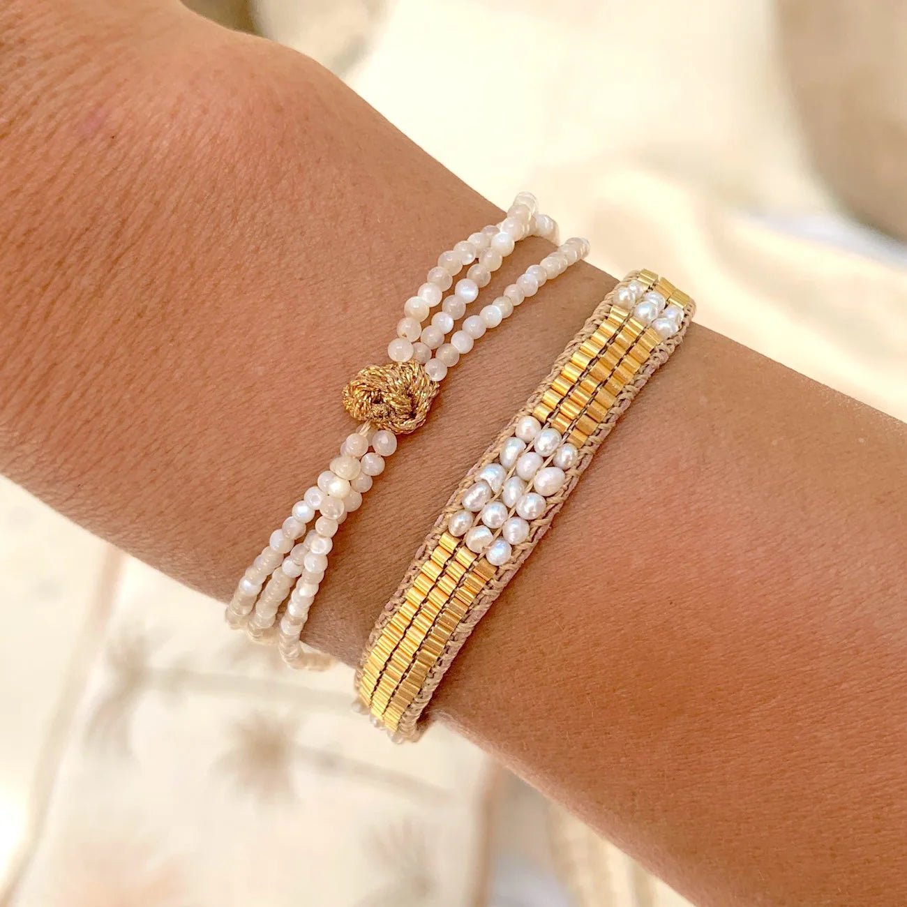Armbånd Lulu Fresh - Mother of Pearl