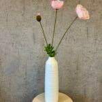 Valmue lys rosa h 95 cm