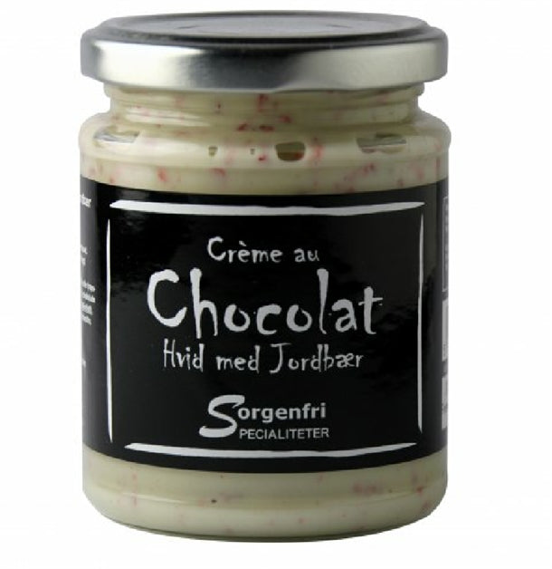 Belgisk Chokoladecreme, Hvid m. jordbær