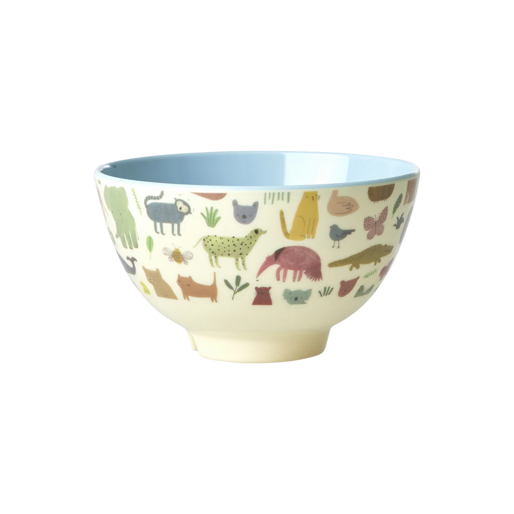 Lille Skål Lys Blå Sweet Jungle Print