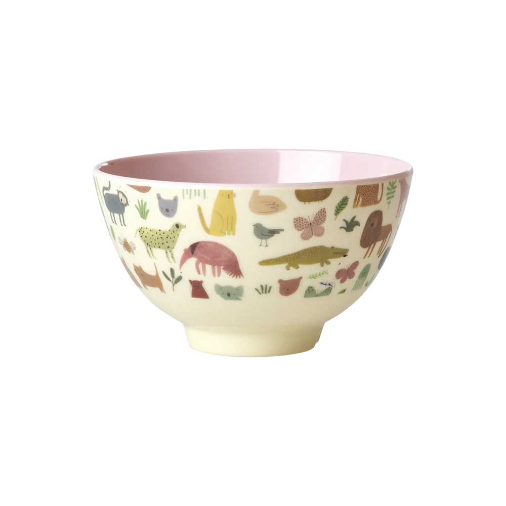 Lille Skål Lyserød Sweet Jungle Print