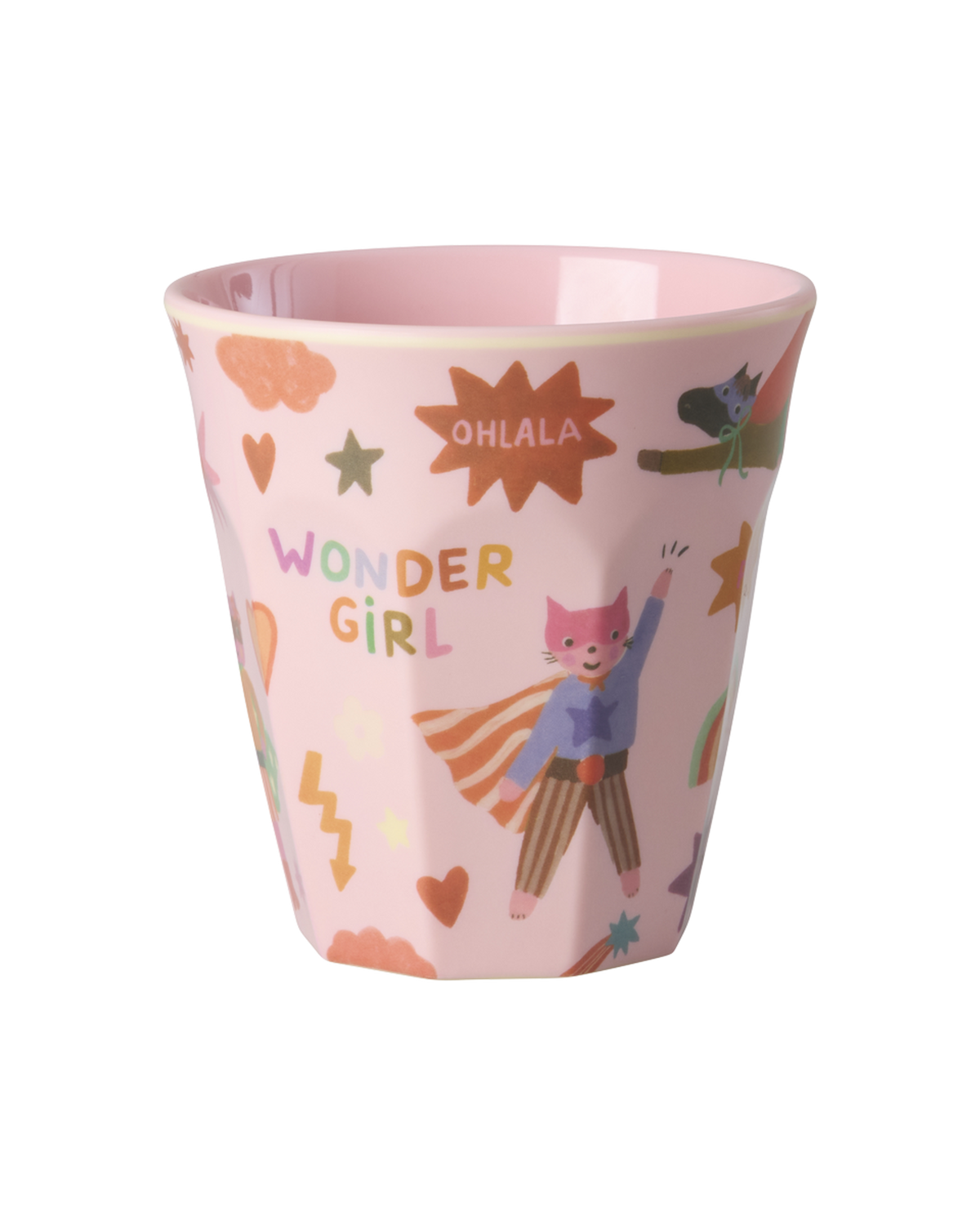 RICE børnekop – Hero – lyserød – 250 ml