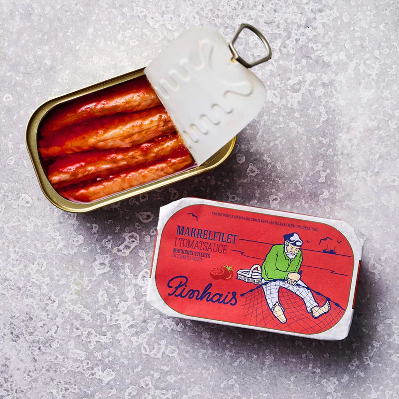 Makrelfilet i tomatsauce