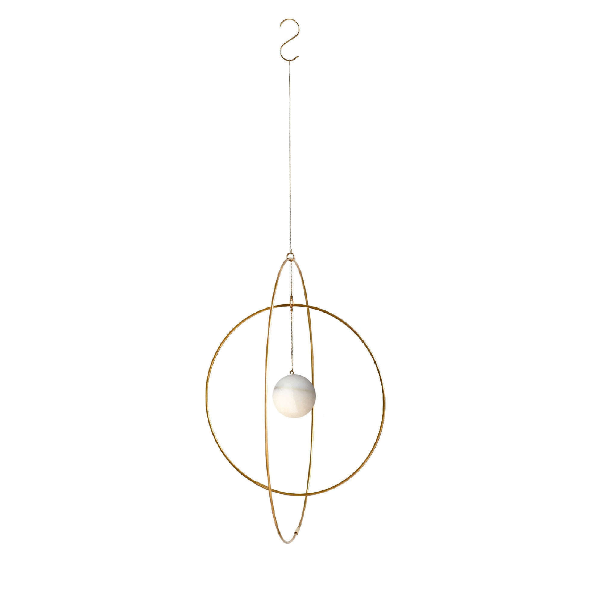 Galaxy Globe Medium - Marmor Hvid