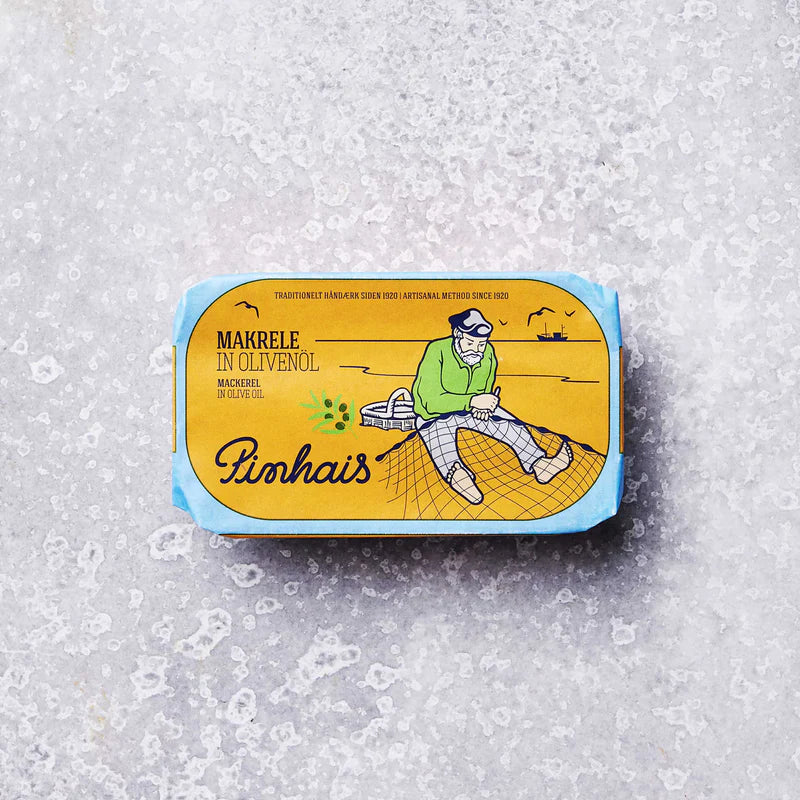 Små makreller i olivenolie