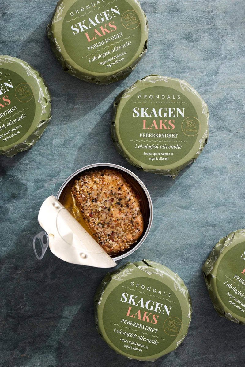 Skagen laks; Peberkrydret i økologisk olivenolie