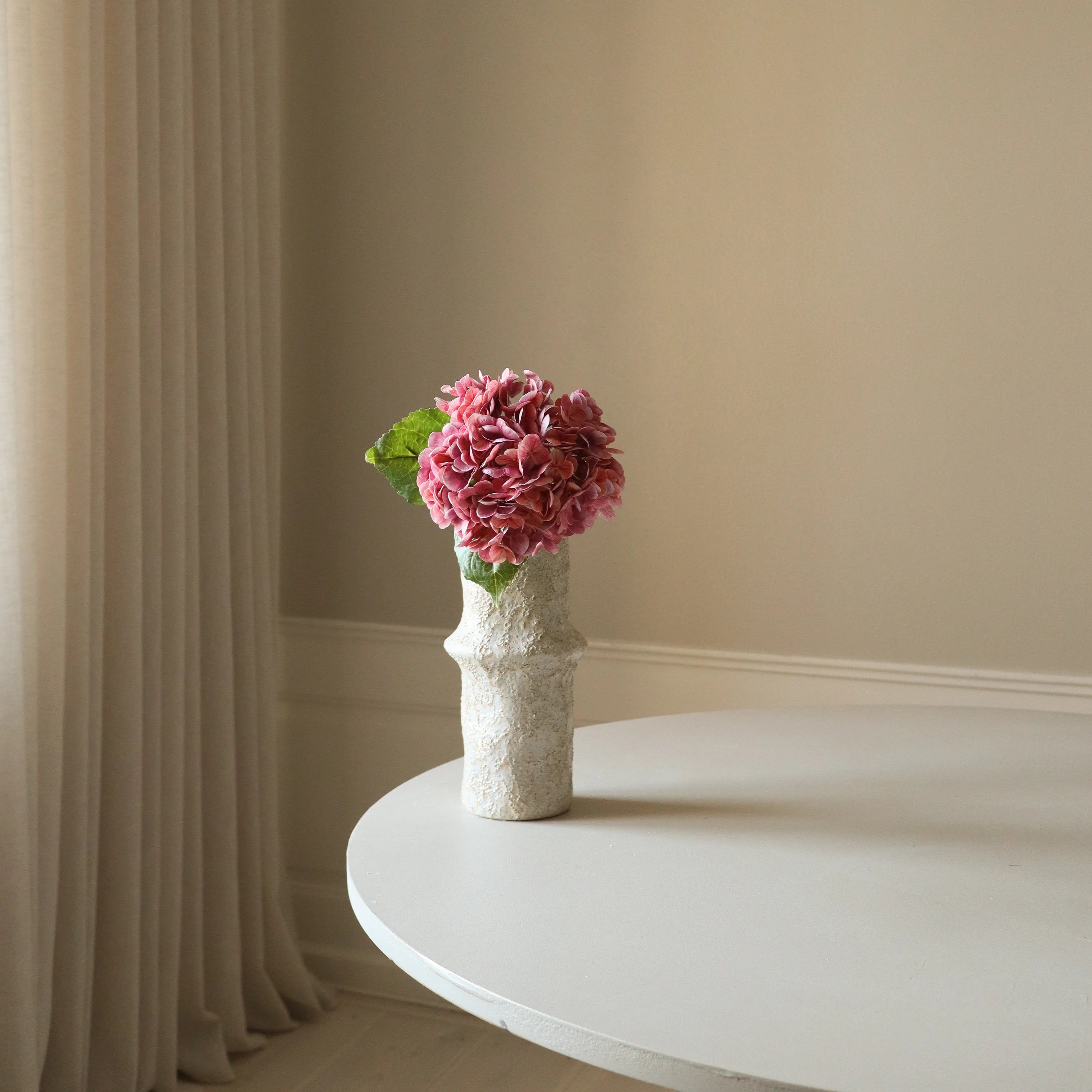 Lyserød hortensia blomst