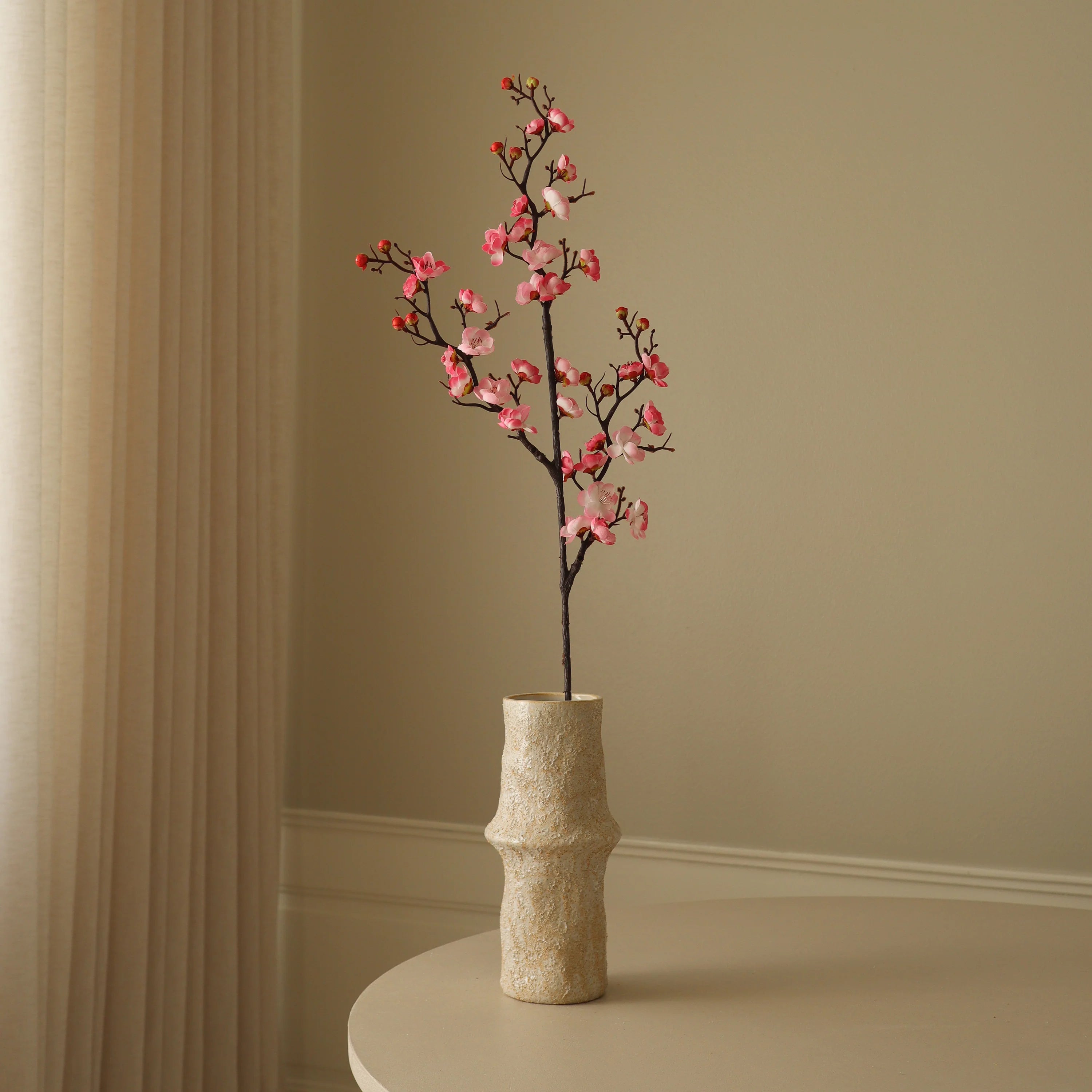 Pink Plum Blossom Branch
