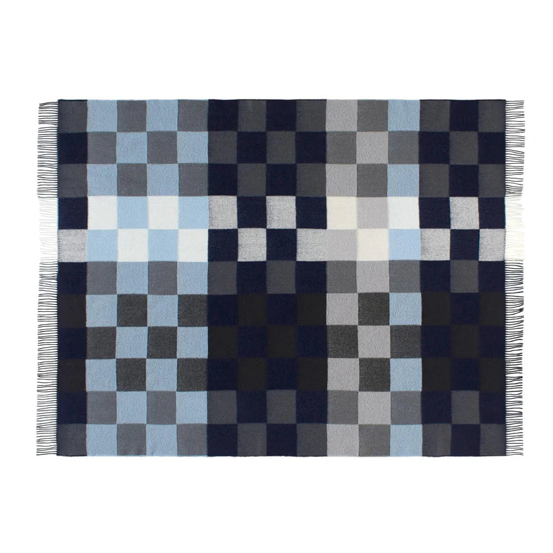Muted Blues Plain Beat 130x190 cm