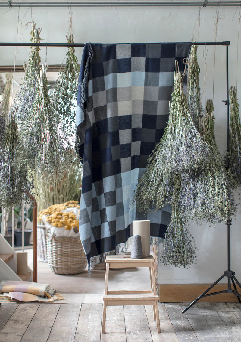 Muted Blues Plain Beat 130x190 cm