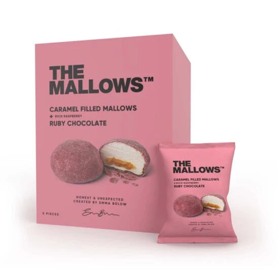 CARAMEL FILLED MALLOWS + RUBY CHOCOLATE