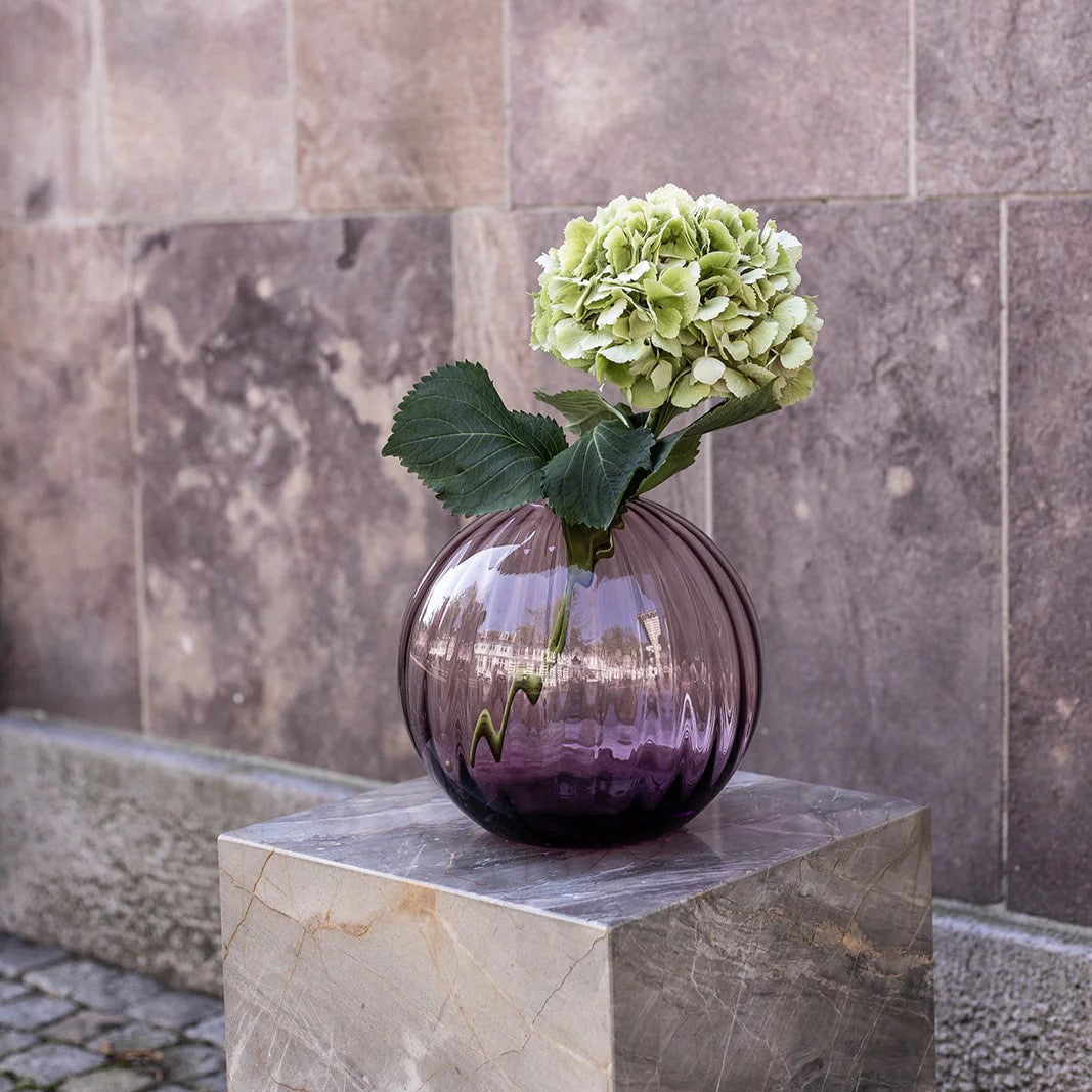 Sadie Vase - Line - Plum Medium