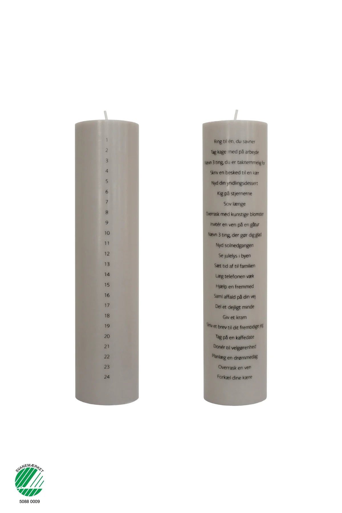 Kalenderlys med 24 øjeblikke af selvforkælelse